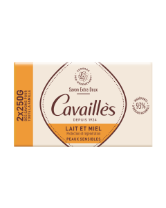 SAVON SURGRAS EXTRA DOUX LAIT ET MIEL lot de 2x250 g