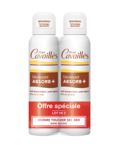 Déo Absorb + Spray Homme 48 150mlx2