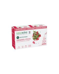Naturactive - Urisanol - Cranberry Stévia Duo 2X28 sticks - Offre spéciale