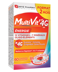 MULTIVIT'4G ENERGIE 60 COMPRIMES 