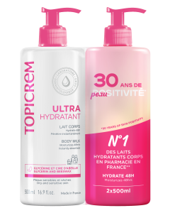 TOPICREM Ultra-Hydratant DUO Lait Corps 500ml