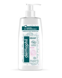 DERMOPHIL CREME MAINS BIO PIVOINE FLACON POMPE 200ml 