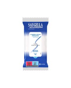 SAUGELLA LINGETTES DERMOLIQUIDE X 15 