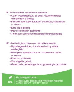 SAFORELLE COTON PROTECT PROTEGE-SLIPS POCKET BIO BOITE DE 24