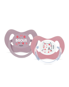 DODIE Sucette physiologique DUO - +18 mois - LAPIN/BISOUS - P51