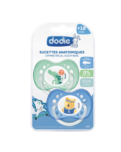 Sucette +18 mois DUO ANIMAUX RIGOLOS GARCON A89