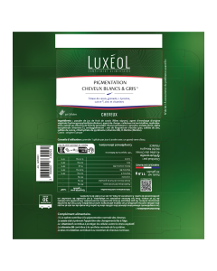 LUXÉOL PIGMENTATION CHEVEUX BLANCS &amp; GRIS 30 gélules