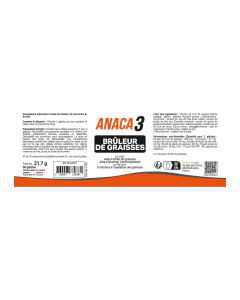 ANACA3 BRÛLEUR DE GRAISSES 60 gélules
