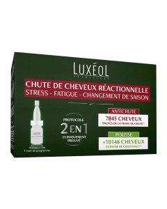 LUXÉOL CHUTE DE CHEVEUX RÉACTIONNELLE 2EN1