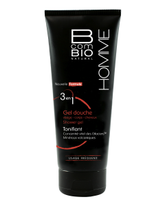 BCOMBIO HOMME gel douche 3 en 1 tonifiant tube 200 ml
