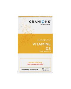 Vitamine d3 10µg granions 60 gélules