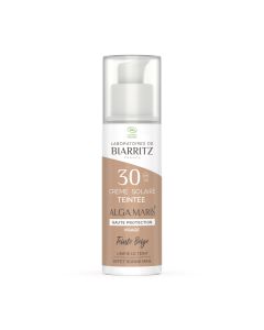 CRÈME SOLAIRE VISAGE TEINTÉE SPF30 BEIGE CERTIFIÉE BIO- 50 ML