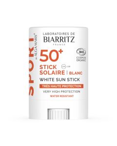 STICK SOLAIRE SPORT SPF50+ BLANC CERTIFIÉ BIO - 12 GR