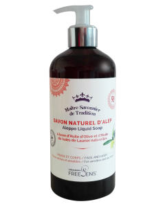 FREESENS SAvon Naturel d'ALEP  Fl. 500 ml