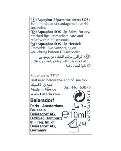 EUCERIN Aquaphor Réparateur Lèvres SOS 10ml