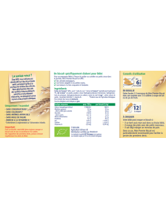 Mon Premier Biscuit boîte 180g dès 6 mois BIO
