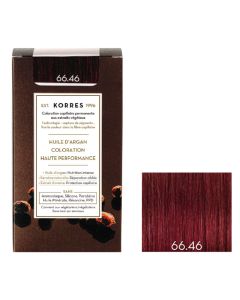 Coloration permanente huile d'argan, foncé cuivré violine intense 66.46