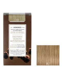 Coloration permanente huile d'argan, blond clair cendré 8.1