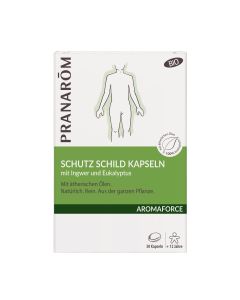 Pranarom - Aromaforce - Capsules Défenses Naturelles aux Huiles Essentielles de Gingembre et Sarriette des montagnes  - BIO - 30 Capsules