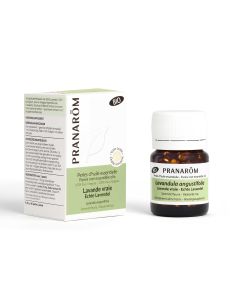 Pranarom - Perles De Lavande Vraie - Mini-Capsules Bio Prédosées À L’Huile Essentielle - Sommeil et Stress - 100% Pure Et Naturelle - HECT - 60 Perles