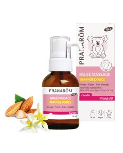 PRANABB HUILE MASSAGE AMANDE DOUCE BIO (ECO) 30 ML FR/NL