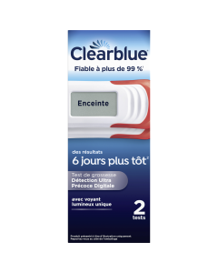 Clearblue Test de Grossesse Digital Ultra Précoce x2