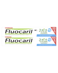 Fluocaril Dentifrice Junior Bubble 2x75ML