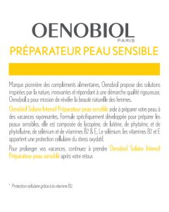 OENOBIOL SOLAIRE PEAU SENSIBLE 30 CAPSULES