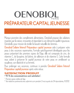 OENOBIOL SOLAIRE CAPITAL JEUNESSE 30 CAPSULES