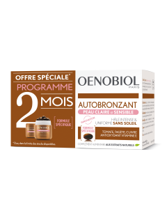 OENOBIOL AUTOBRONZANT PEAU CLAIRE ET SENSIBLE 2X30 CAPSULES