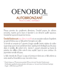 OENOBIOL AUTOBRONZANT PEAU CLAIRE ET SENSIBLE 2X30 CAPSULES