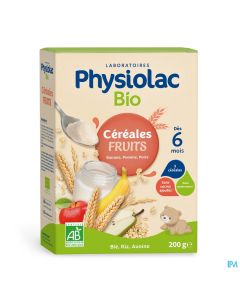PHYSIOLAC CEREALE FRUITS BIO 200G