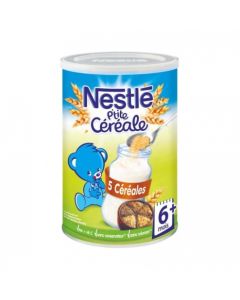 NESTLE P'TITE CEREALE 5 CEREALES +6M 400G