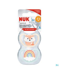 SUCET NUK SILIC T1 SPACE FILLE X2
