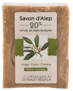 HAUT SEGALA SAVON ALEP 20% PAIN 200G