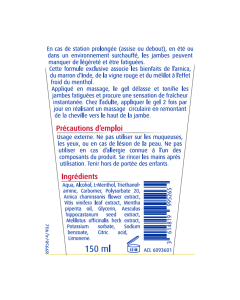 ARNICACTIV JAMBES LEGERES 150ML