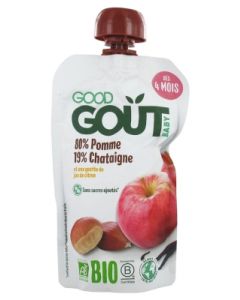 GOODGOUT GOURDE POMME CHATAIGNE BIO +4M 120G