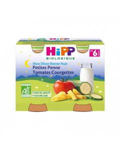 HIPP PETIT POT DINER NUIT PENNE BIO 190G X2