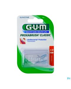 GUM PROXABRUSH CLASSIC RECH 412 X6