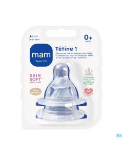 TETINE MAM SILK DEBIT 1 SILIC X2