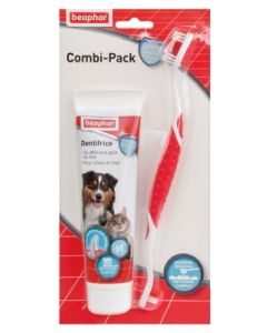BEAPHAR COMBI PACK DENTIFRICE + BAD CHIEN CHAT