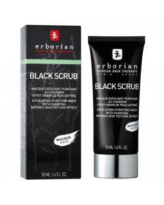 ERBORIAN BLACK SCRUB MASQUE EXFOLIANT 50ML