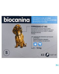 FIPRODOG 67MG SPOTON PT/CHIEN PIP3