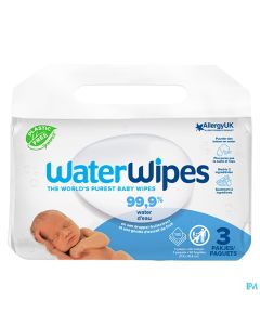 WATER WIPES LINGETTE COMPOST 3X60