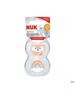 SUCET NUK SILIC T1 SPACE FILLE X2