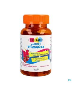 PEDIAKID GOM VIT D3 FRAISE 60