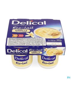 DELICAL RIZ AU LAIT VANILLE 200GX4