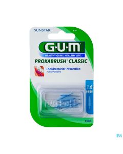 GUM PROXABRUSH CLASSIC RECH 614 X6