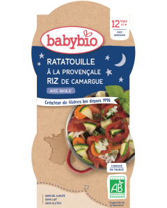 Ratatouille à la Provençale Riz de Camargue Basilic Bio