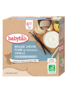 Brassé Chèvre Poire de Provence Vanille Bio